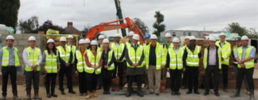 Bricks laid as 61 new homes for council rent are on track for completion