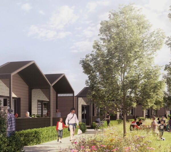 CGI of the modular units on the Havering scheme