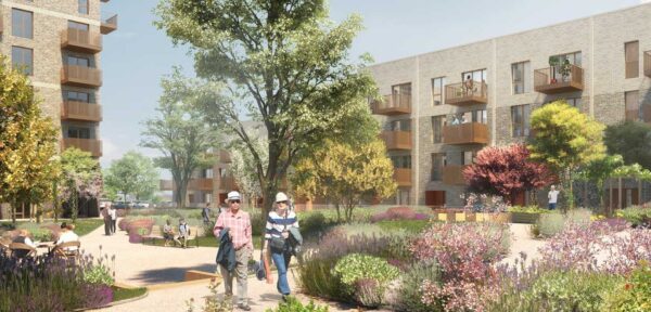 CGI image of Havering estate