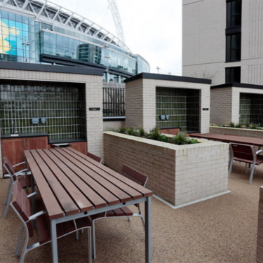 Wembley London Construction Residential exterior seating