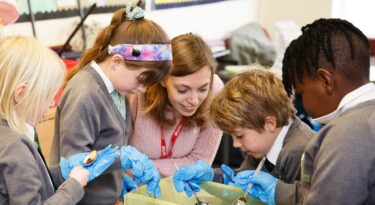 Greenway schoolchildren Sussex Green Living