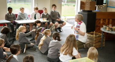 Greenway schoolchildren Wates Developments Sussex Green Living