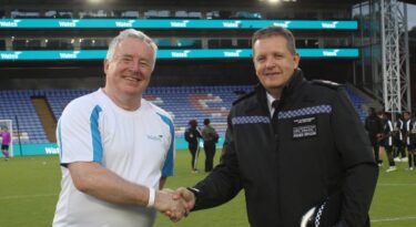 Tim Wates Supporting Croydon South London at Crystal Palace Football Club