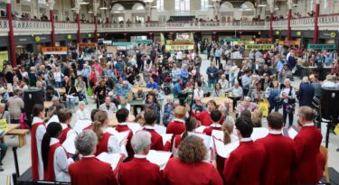 Derby Market Hall choir