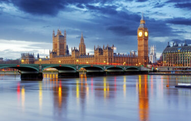 Big Ben, Victoria Tower and the Parliament in London
