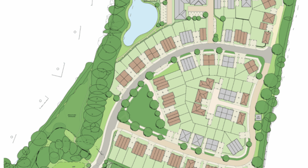 Planning permission granted for 79 Net Zero Carbon Ready Homes in Billingshurst land illustration