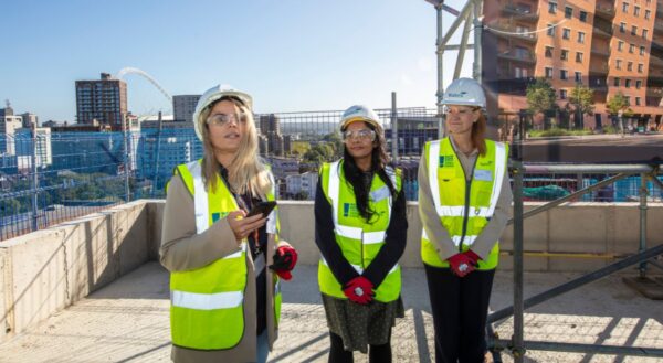 Cecil Avenue topping out Wates workers speech