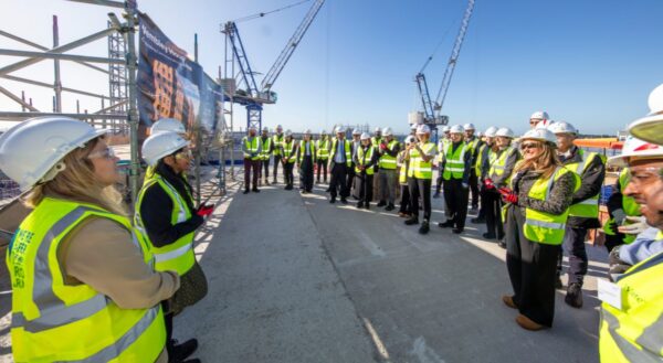 Cecil Avenue topping out team briefing