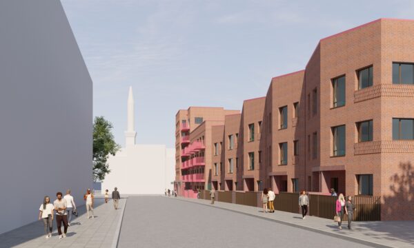 Milton Road street scene CGI