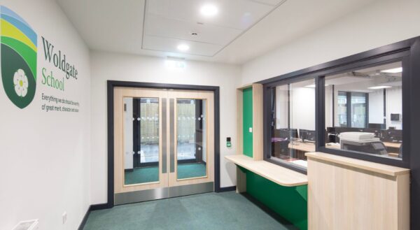 Woldgate School and Sixth Form College reception area