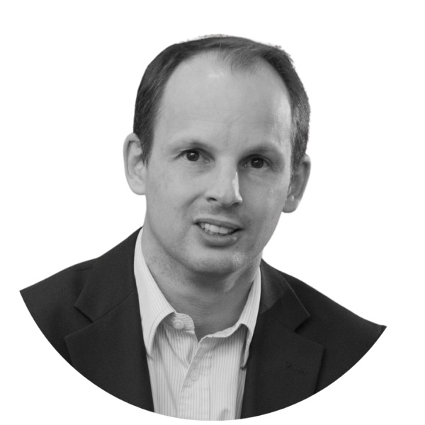 Bekir Andrews black and white transparent background headshot