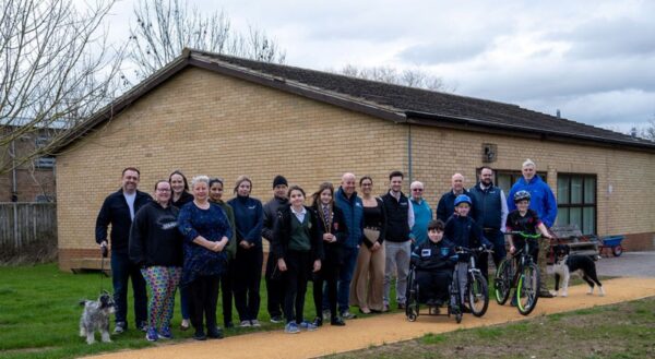 Creating a new accessible pathway for residents of Onley Park