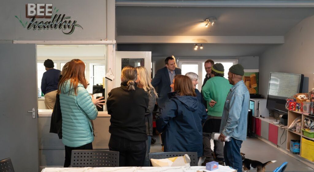 Grangetown community club people gathering