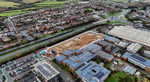 Isle of Wight College aerial shot