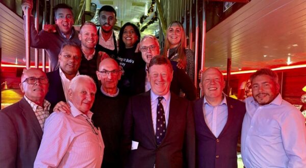 Mark Craig and the team plus Sir James Wates posing