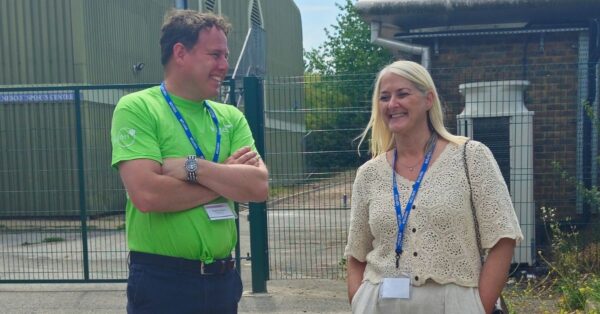 Charlie Wates and Ashleigh Goss at NESCOT