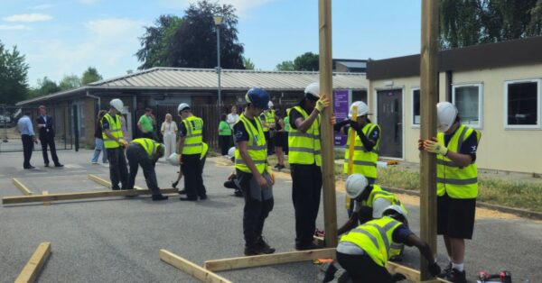 NESCOT students building activity