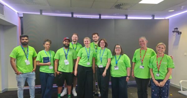 Social value team at NESCOT summer programme smiling